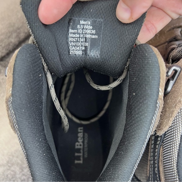 L.L. Bean Shoes Ll Bean Trail Model Hiker 4 Waterproof Mid Dark Cement Sable Hiking Trail